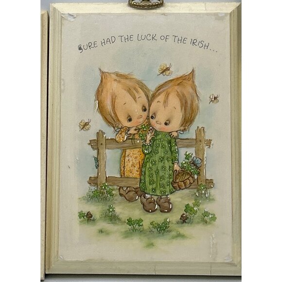 Hallmark Betsy Clark Wooden Plaques 1970s Set 4 Friendship Holiday Grannycore - Picture 3 of 5